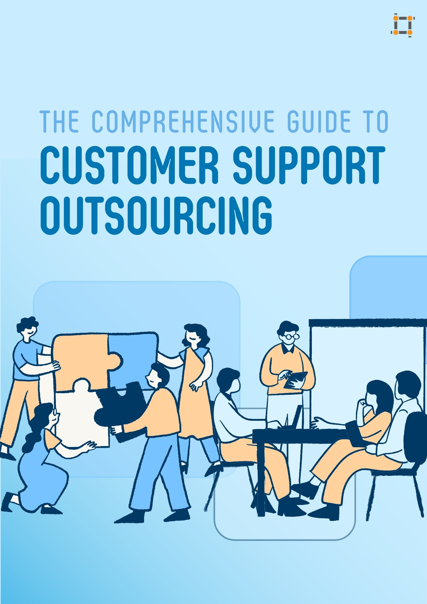 Ebook Thumbnail- Guide to customer support outsourcing